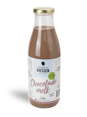 Chocolademelk fles Melk van de boer De smaak van hier