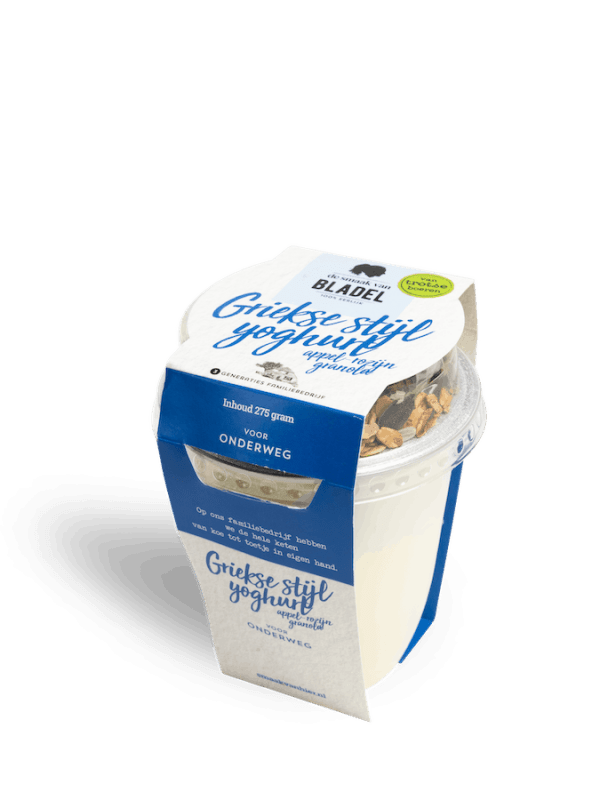 Yoghurt Griekse Stijl Appel Rozijn Granola- Yoghurt van de boer - De smaak van hier